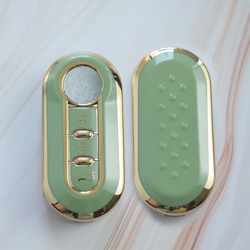 

TPU Car Key Cover Case 3 Buttons Remote Auto Folding Flip Key Case for Fiat Ducato 500 500L Panda Grande Punto Lancia Musa