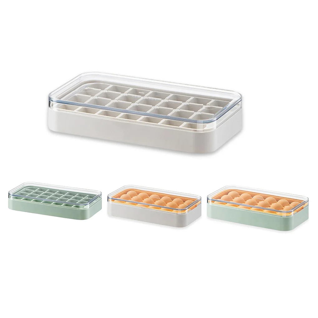 Ice Cube Mold Multi-grids Square Tray Wine Fruit Icing Makers Refrigerator DIY Molds Kitchen Restaurant White Sphere
