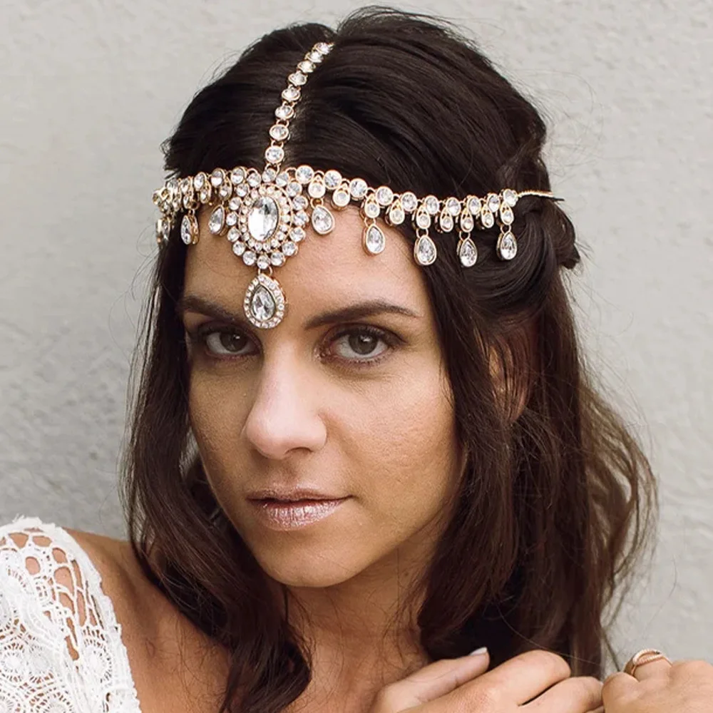 

2022 фотоаксессуары для свадьбы модные ювелирные изделия в виде капли воды для невесты CHD20881