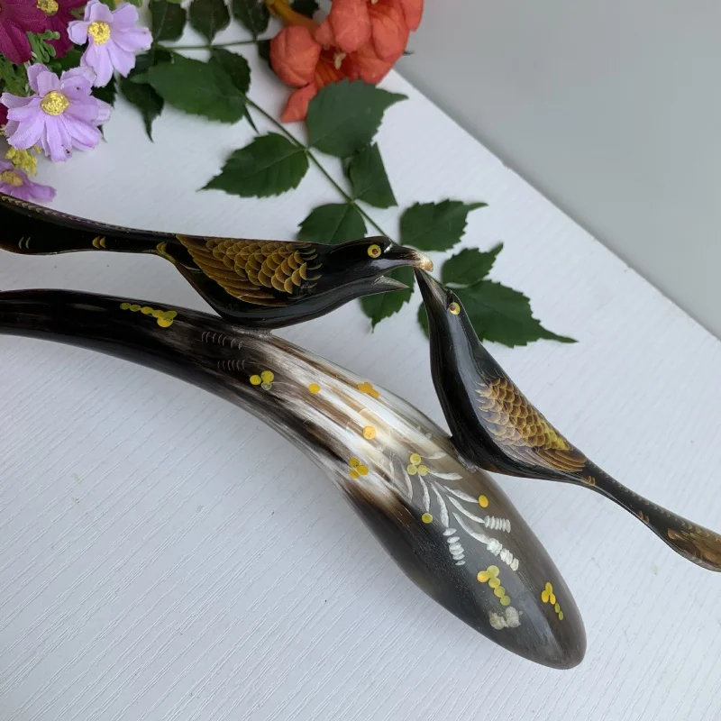 Рог ремесла волшебное ремесло двойной фотомагнитный рожок украшение окна рог