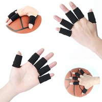 10pcsset elastic sports finger sleeves arthritis brace protector tape for basketball volleyball tennis golf finger protection