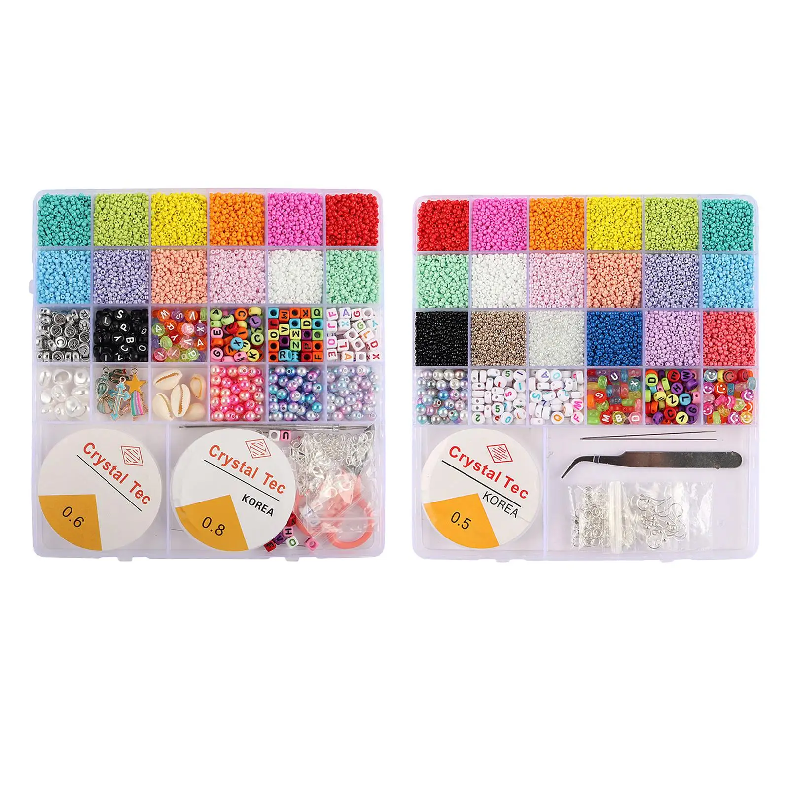 

Бусины для браслета, набор из 2 мм стеклянных бусин в форме сердца, бусины для рукоделия с эластичным шнурком