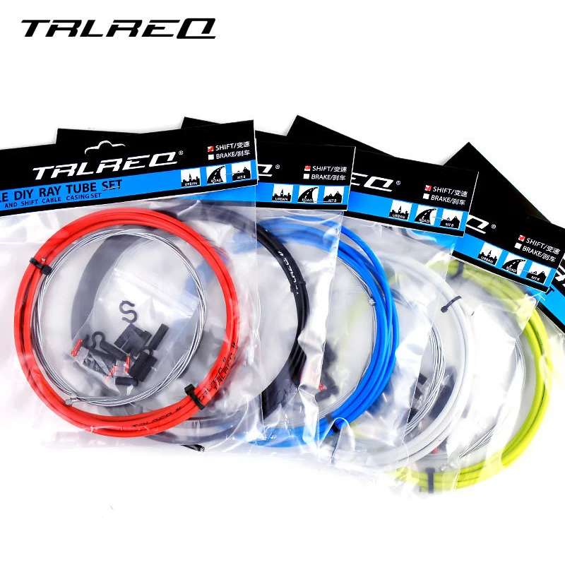 

TRLREQ 2m/2.5m Wire For Bicycle Bike Shifters Derailleur Brake Cables Shift Cable 4mm/5mm MTB Road Bike Shifter Brake Cable Line