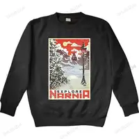 homme autumn crew neck hoodies black New Narnia hoody C.S. Lewis Classic Book Fantasy Wardrobe Lion Witch Chronicles sweatshrit