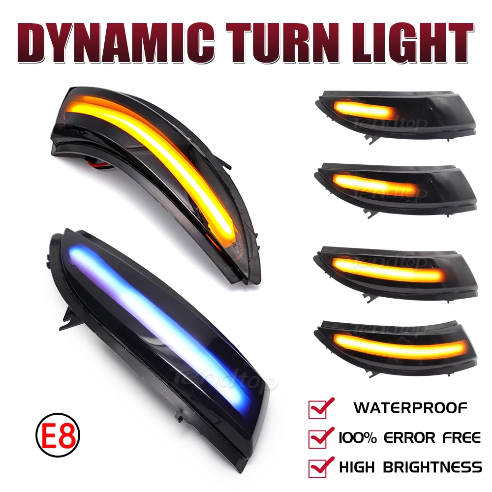 Динамический светодиодный индикатор зеркала мигалка указатель поворота для Renault