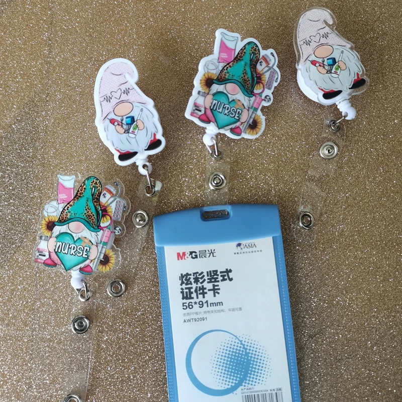 Бейдж выдвижной для медсестер и гномов, бейдж для мам, бейдж Для телеметрии, кардиологии, медсестер, гномов