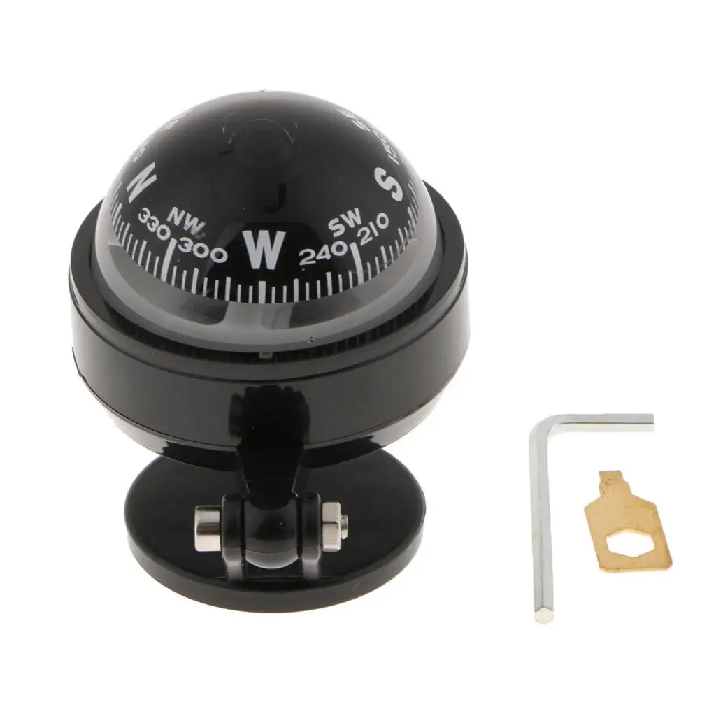 

Car Dashboard Mount Navigation Compass Ball Directional Information for Camping
