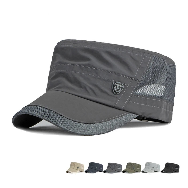 

2023 летние быстросохнущие сетчатые бейсболки, Классические мужские оригинальные кепки с косточками, армейские кепки для мужчин в американском стиле