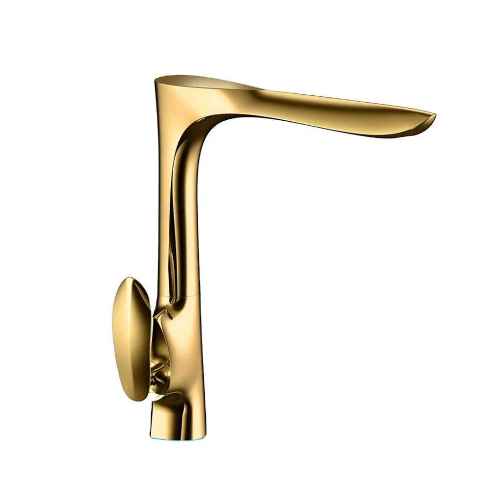 

kitchen faucet with gold plated for