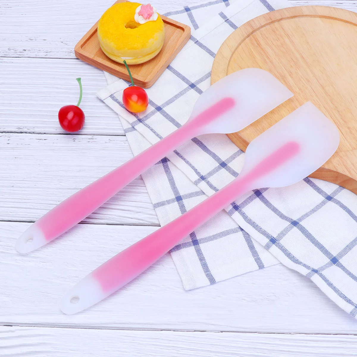 

Spatula Silicone Scraper Baking Cake Tools Mixing Cooking Cream Spatulas Set Non Butter Resistant Heat Kitchen Pastry Stick