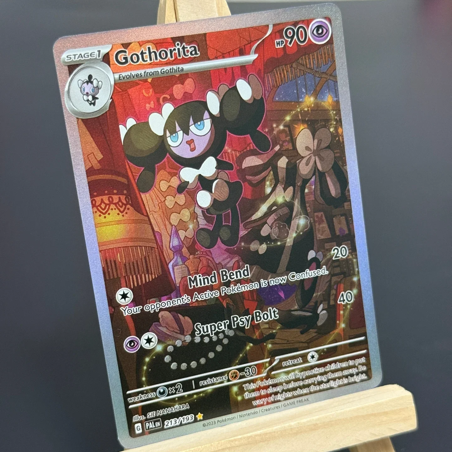 Фото Коллекционная карта TCG English Gothorita SV02: Paldea Evolved (PAL) 213/193 # 213 Фольгированная карта для самостоятельного изготовления прокси-карт №3