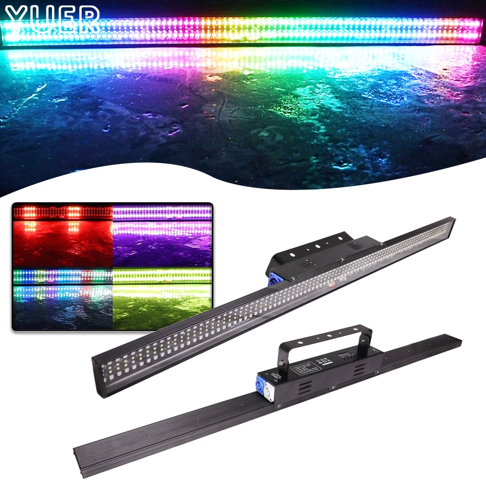 

Новинка, стробоскоп для стен, 352 шт., RGB, белый, 44 сегмента, эффект гоночного стробоскопа DMX512 RDM, сценическое освещение для бара, освещение для диджея, дискотеки, дома