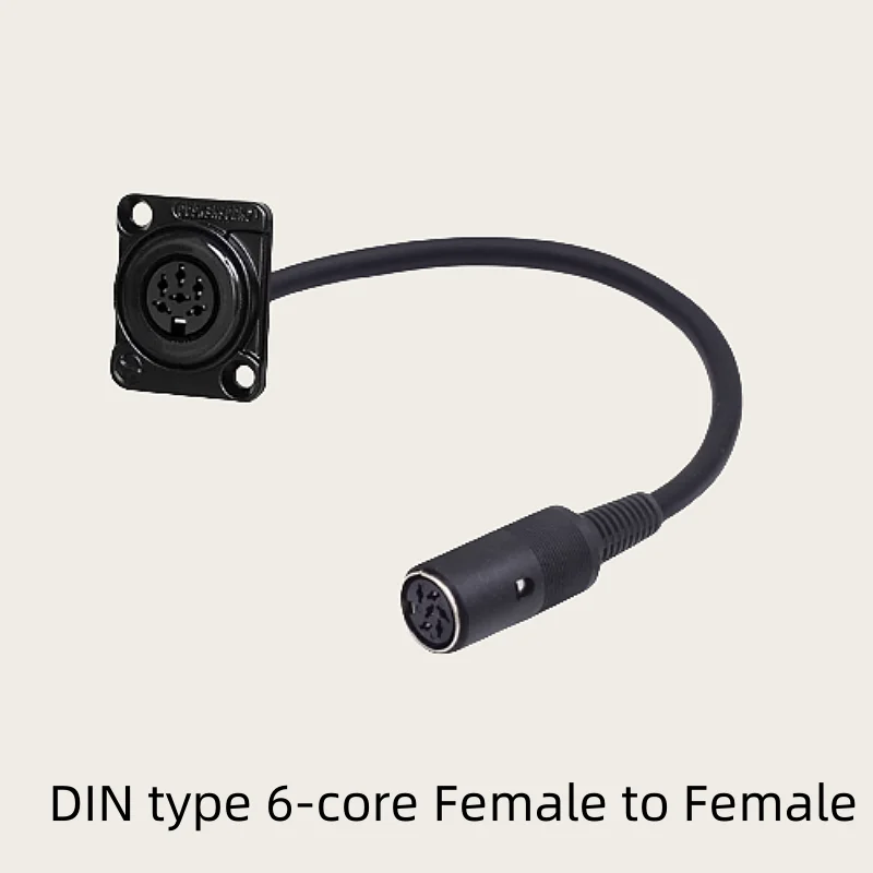 D-тип XLR для крепления на панели с разъемом папа/гнездо Проходной сквозной кабель