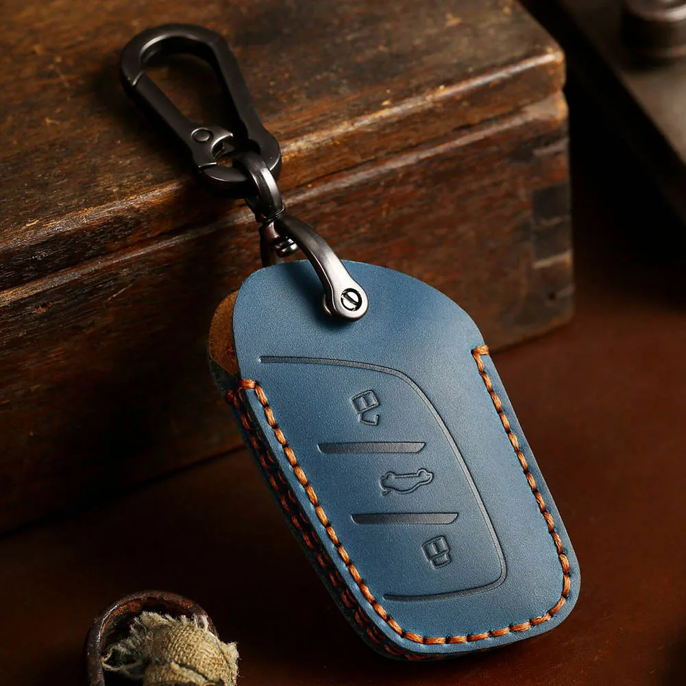

1x Leather 2022 Car Remote Key Correct Connector Direct Installation Fob Cover Case HS MG3 MG5 Brand New Durable