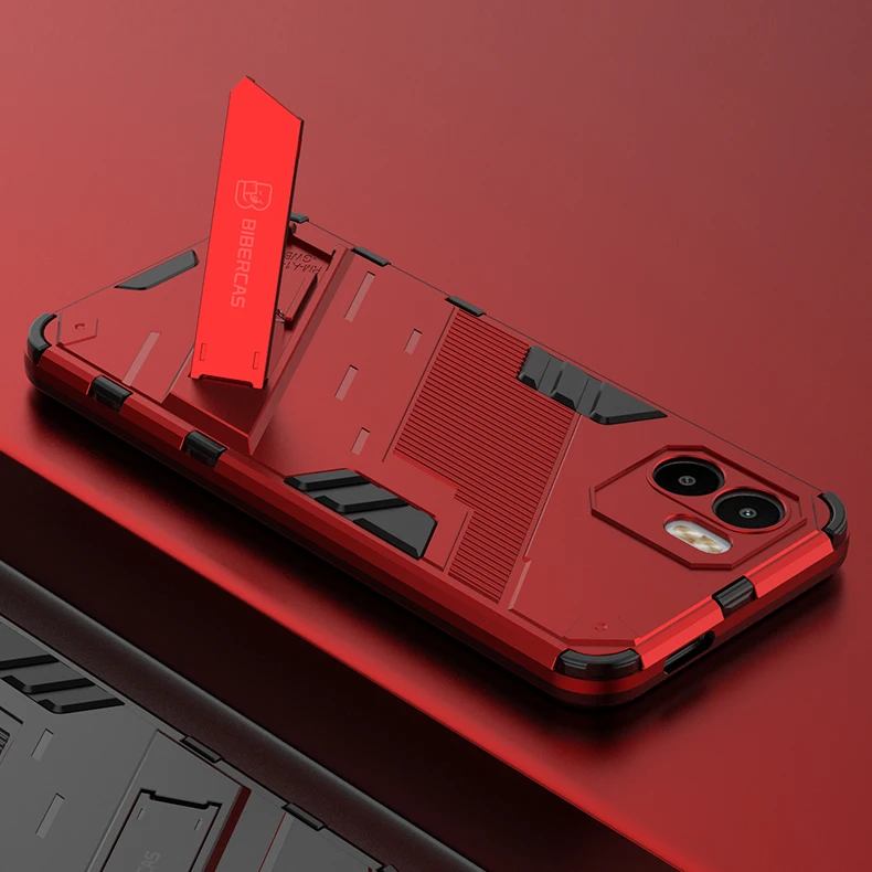 For Xiaom Redmi A1 Case Protective For Redmi A1 Cover Invisible Bracket Shell TPU Armor Phone Holder For Redmi A1 Plus Case