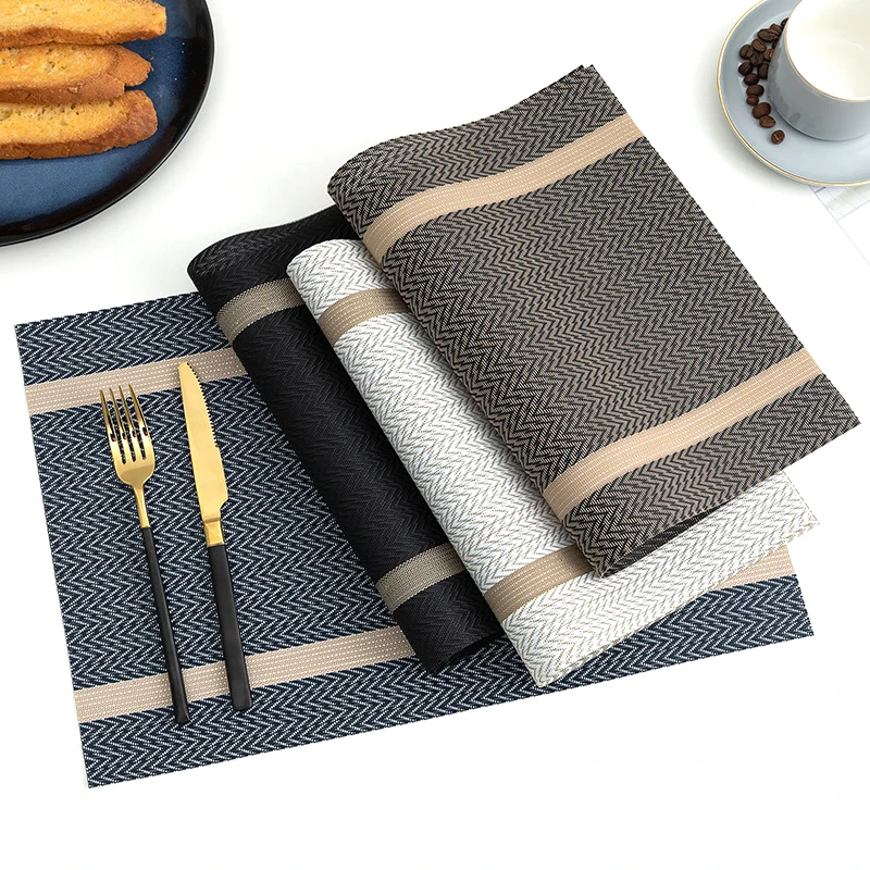 

2023 New 1Pcs PVC Placemat for Dining Table Mat Set Linens Place Mat Accessories Cup Wine Decorative Mat Placemats for Table