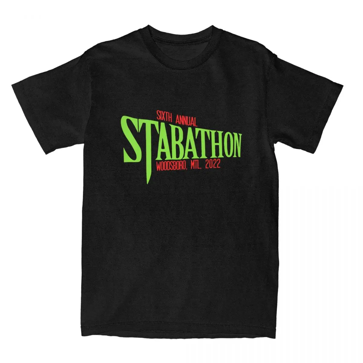 

SCREAM VI Stabathon Logo Scream 6 Men's T Shirts Stab Movie Leisure Tees Short Sleeve Crewneck T-Shirts Cotton Graphic Clothing