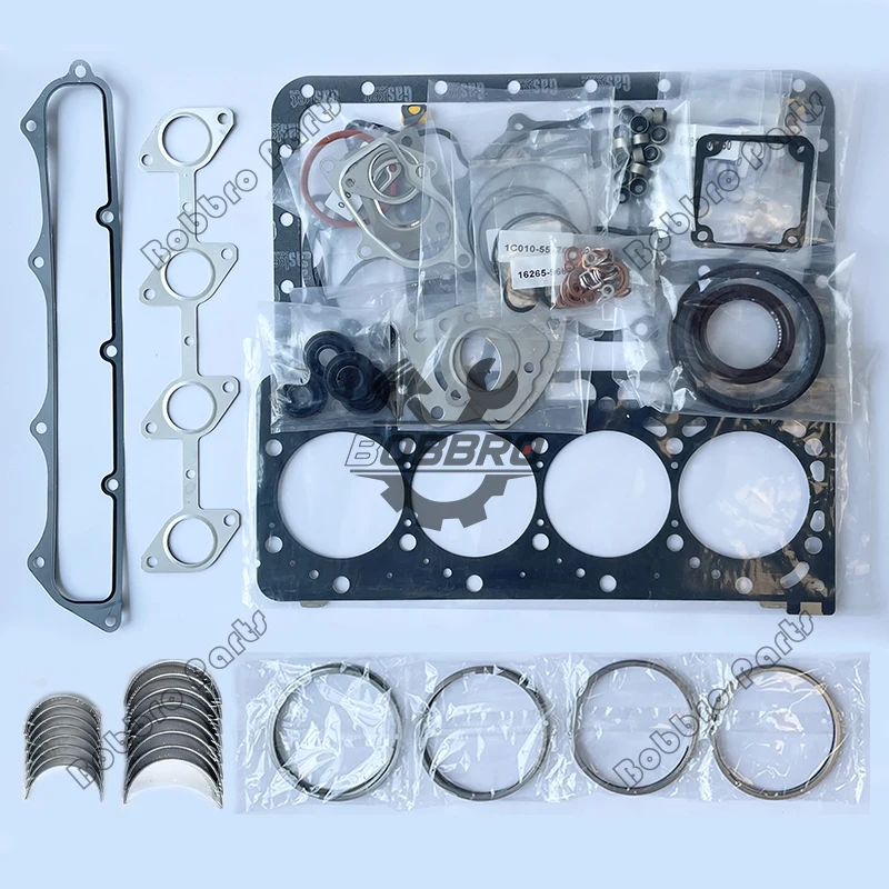 

4TNE78 Overhaul Re-ring Kit Full Gasket Piston Ring Main Rod Bearing For Yanmar Engine Repair Parts