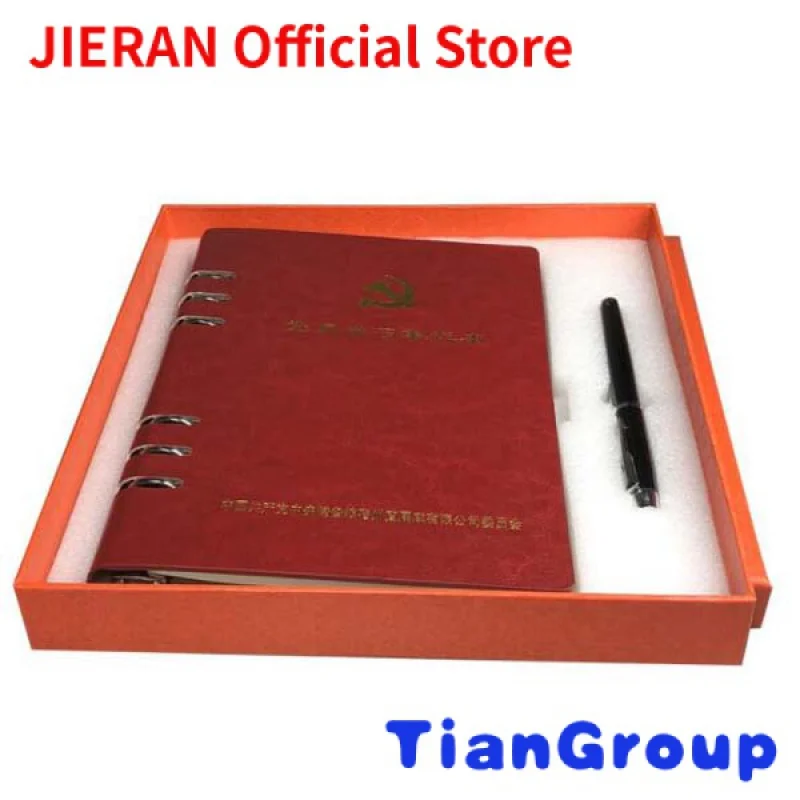 

Executive diary hardcover book personalized diary with 6ring binder a5 notebook