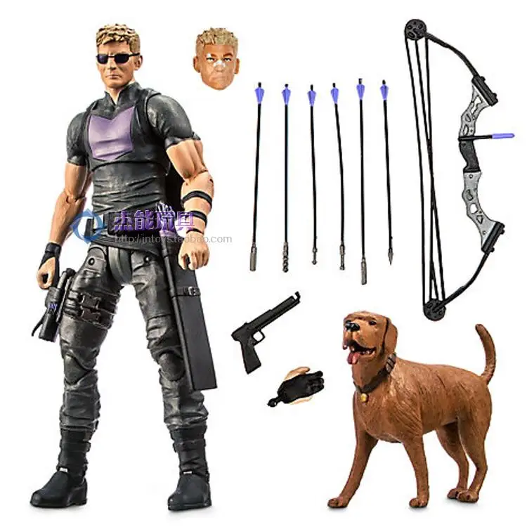 

Marvel Avengers Hawkeye Movable Joints Action Figure Spiderman Captain America Deadpool Hulk Model Toy Collection