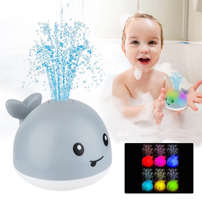 

Toys Toddlers Gift Whale Up Pool Toys Bathroom Bath Bathtub for Boy Shower Infant Toys Baby Sprinkler Kids Light Automatic Bath