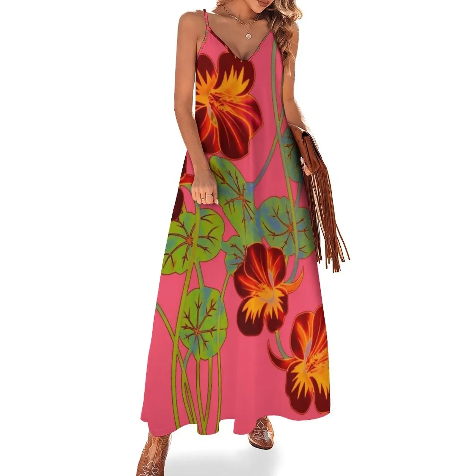 Платье без рукавов Capucines женское милое платье лето 20л.