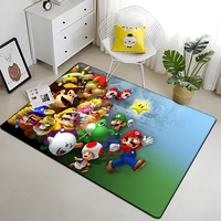 multicolor mario printing creative pattern baby play area carpet soft and comfortable for boys and girls room area rug