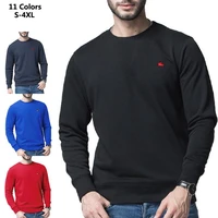 fashion new embroidery spring autumn mens sweatshirts o neck long sleeve casual clothing solid color sportswear homme tops s 4xl