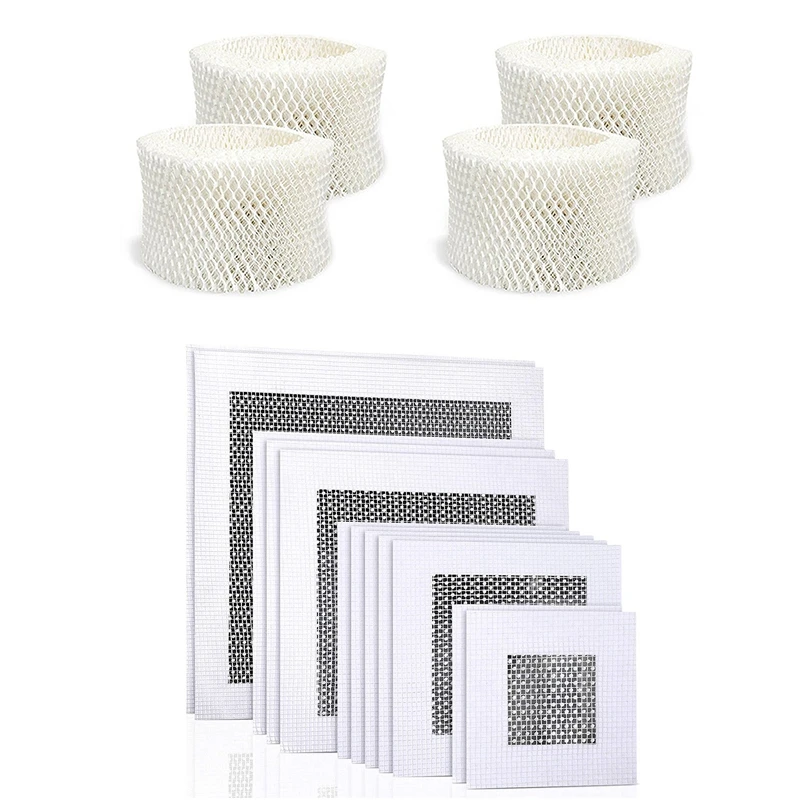 

12Pcs Wall Repair Patch Self-Adhesive Wall Repair Patch With 4Pcs Replace Air Humidifier Wick Filter For