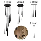 Скандинавская Люстра для лестницы, длисветильник подвесной светильник в стиле лофт, вилла, люстра для квартиры