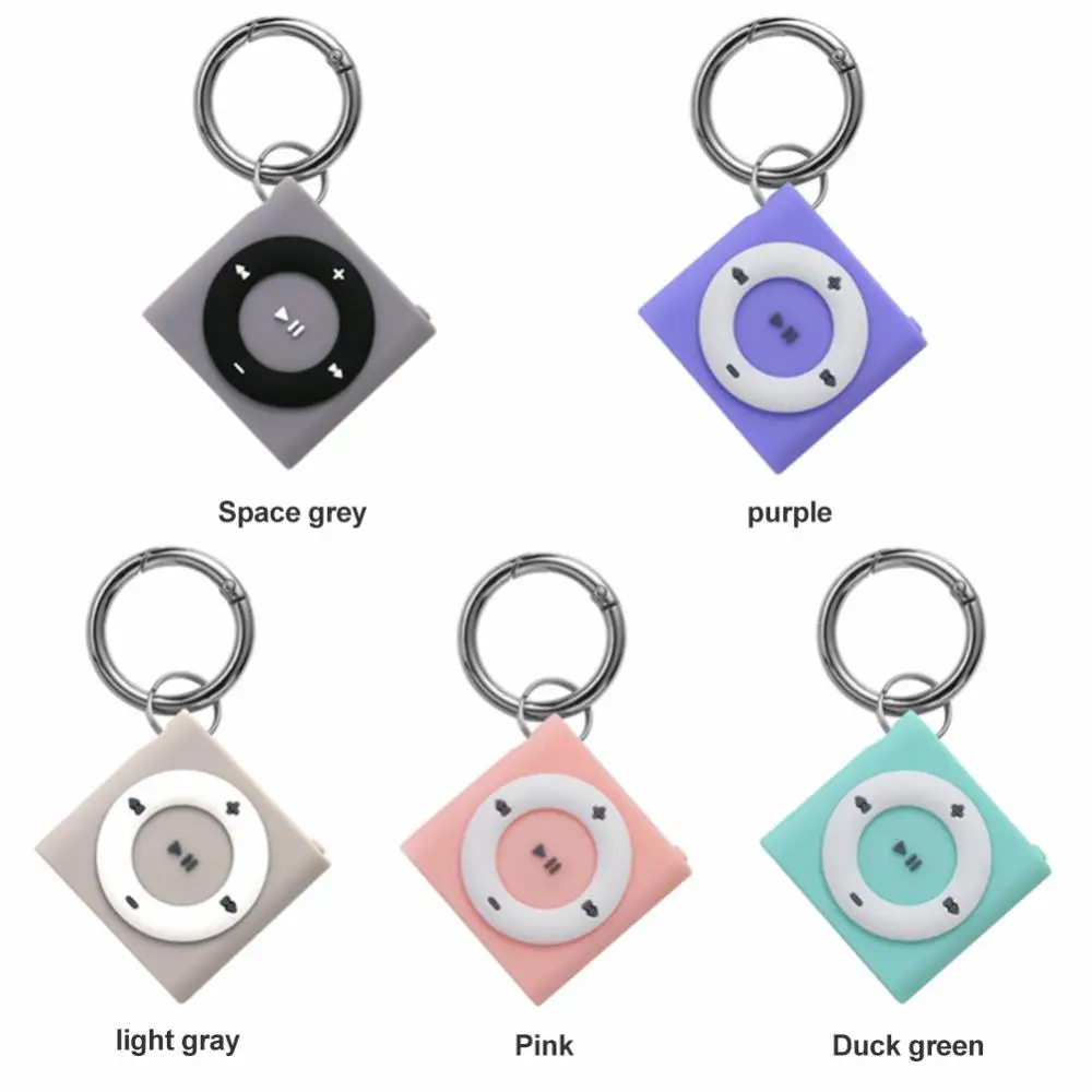 

Airtag Protector Case Retro MP3 Style Keychain Anti-loss Protective Air Tag Holder Shell Case Sleeves Cover For Apple Airtags