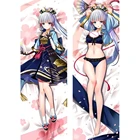 Чехол Genshin Impact Kamisato Ayaka Подушка Dakimakura, облегающая Подушка для спальни, постельное белье, кожаный чехол