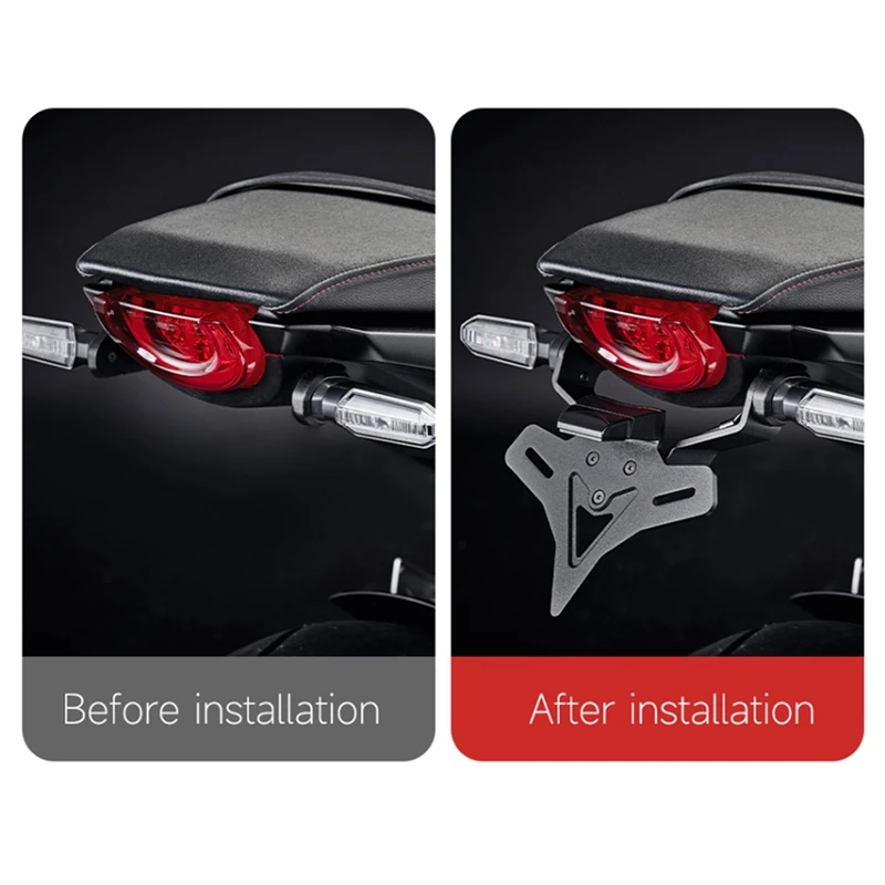 Задний короткий хвост для мотоцикла держатель номерного знака комплект