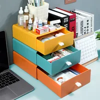 Drawer Desktop Storage Box Storage Box Small Box Office Desk Rack Finishing Cabinet Dormitory Artifact Refrigerator Organizer