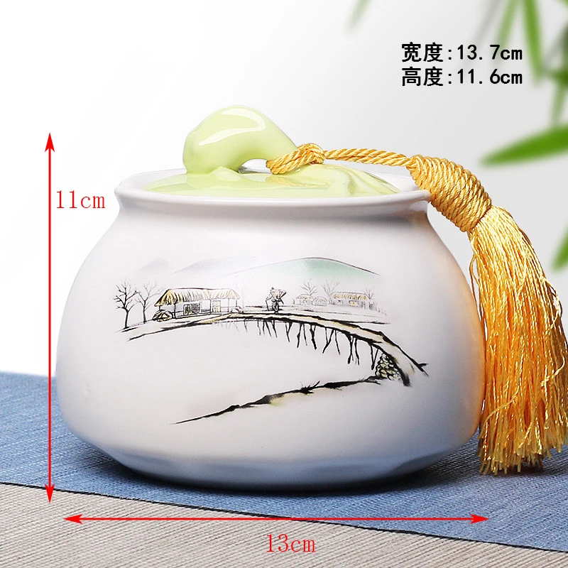 

Чайные банки, керамические герметичные чайные банки, чайная коробка, упаковочная коробка, чайная коробка, чайный сервиз, фиолетовый песок, б...