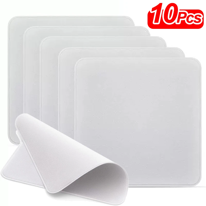 

10Pcs Screen Polishing Cloths for Apple Phone IPad Camera Lens Double-Layer Wipe Cloth Eyeglass Cleaning Soft Microfiber Cloth