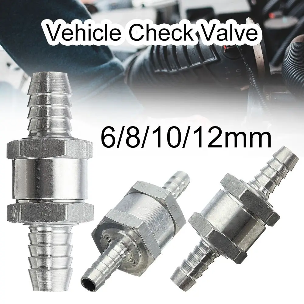 

Fuel Non Return Check Valve 6/8/10/12mm Aluminium Alloy Petrol Diesel Water Fuel Line One Way for Peugeot Renault