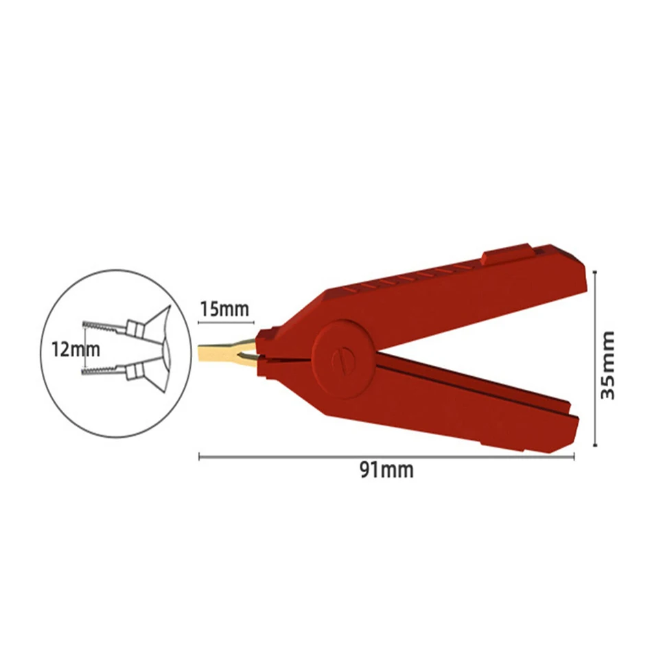 1 шт. зажим крокодил 90 мм Kelvin медная позолоченная пластина LCR тестовый