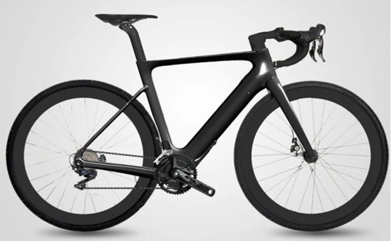 Запчасти для электрического велосипеда 700C углеродное волокно FatTire дорожная рама