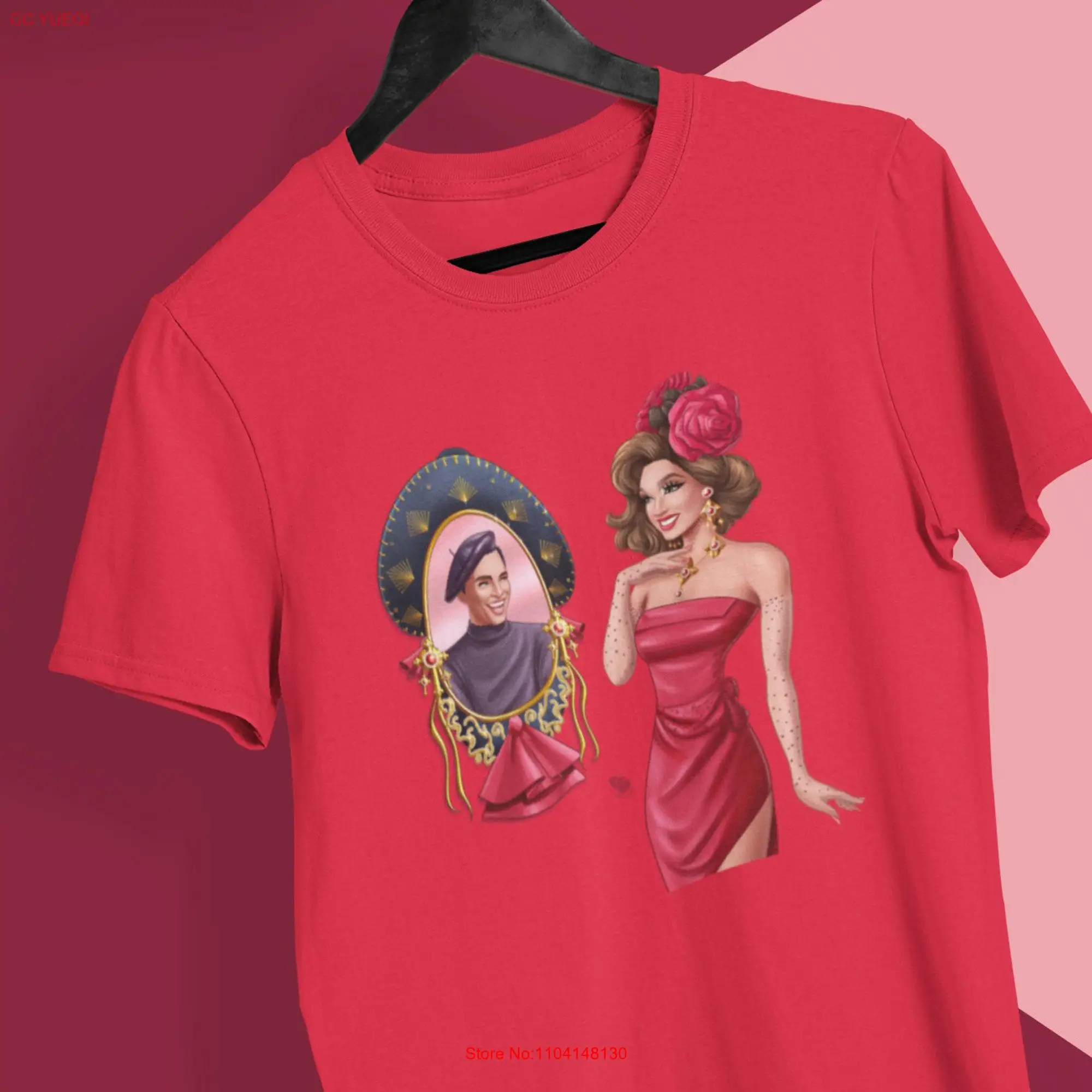 Футболка Valentina DraGlam Queer художественный Рисунок Драг Квинс одежда для ЛГБТ