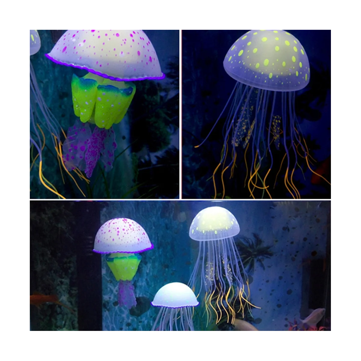 12 шт. флуоресцентные украшения для аквариума