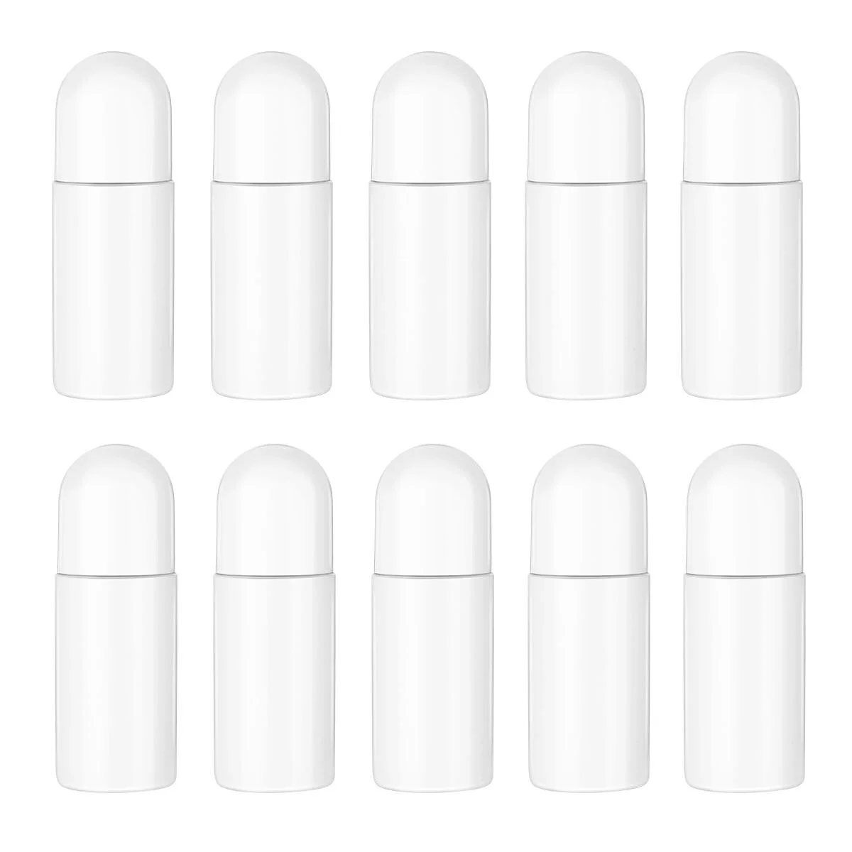 

healifty 10pcs 50ML Plastic Leak Proof Containerss for Essential Oils Empty Refillable Roll on Bottles Reusable Leak-Proof DIY