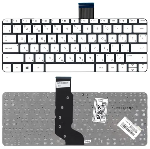 Клавиатура для HP Stream X360 11-P091nr белая без рамки
