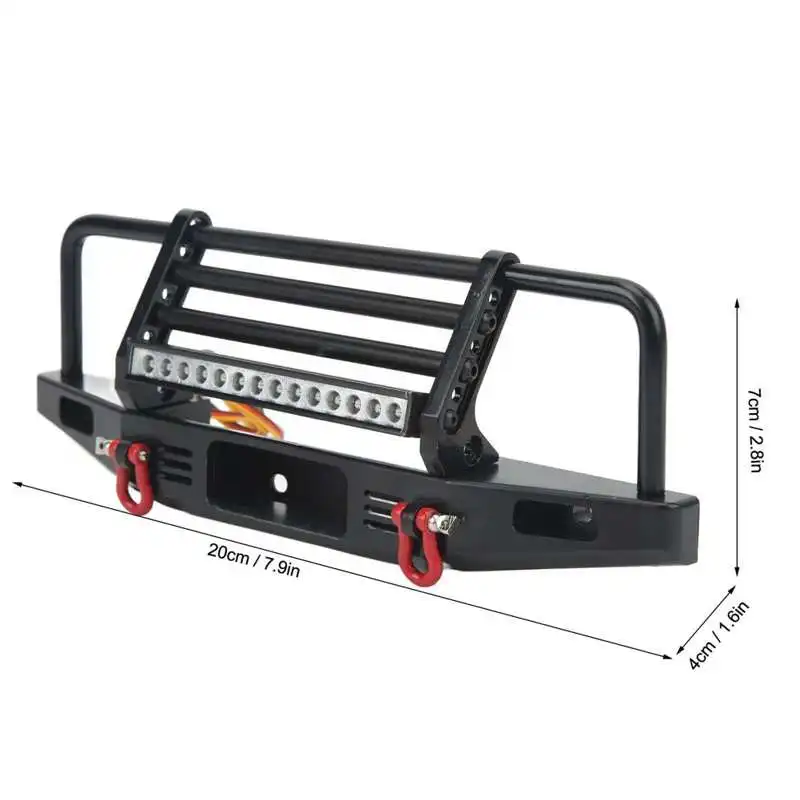 

Детали RC передний бампер для 1/10 RC передний бампер из алюминиевого сплава для 1/10 RC автомобили для скалолазания