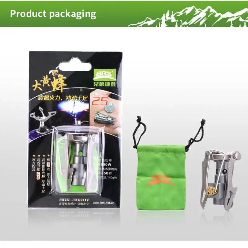 

Ultra-light Titanium Alloy Camping Stove Good Corrosion Resistance Picnic Cooking Utensils Outdoor Gas Stove Mini Furnace 1940w