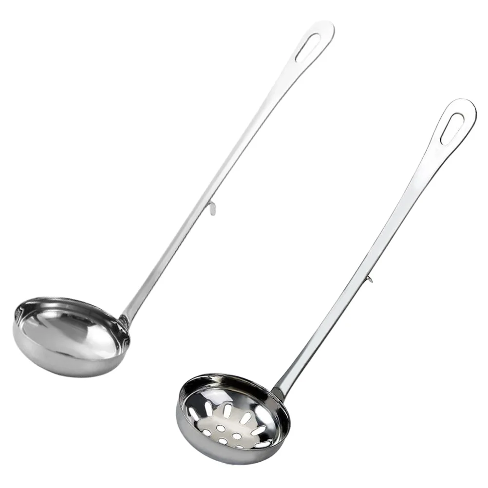 

Spoon Ladle Strainer Stainless Steel Skimmer Cooking Slottedhandle Soup Serving Porridge Hotpotpot Metal Hotcolander Scoop