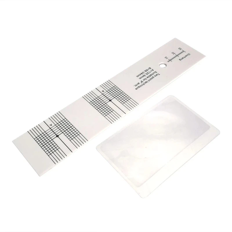 Калибровочная пластина звукоснимателя дальномер с прозрачным транспортиром