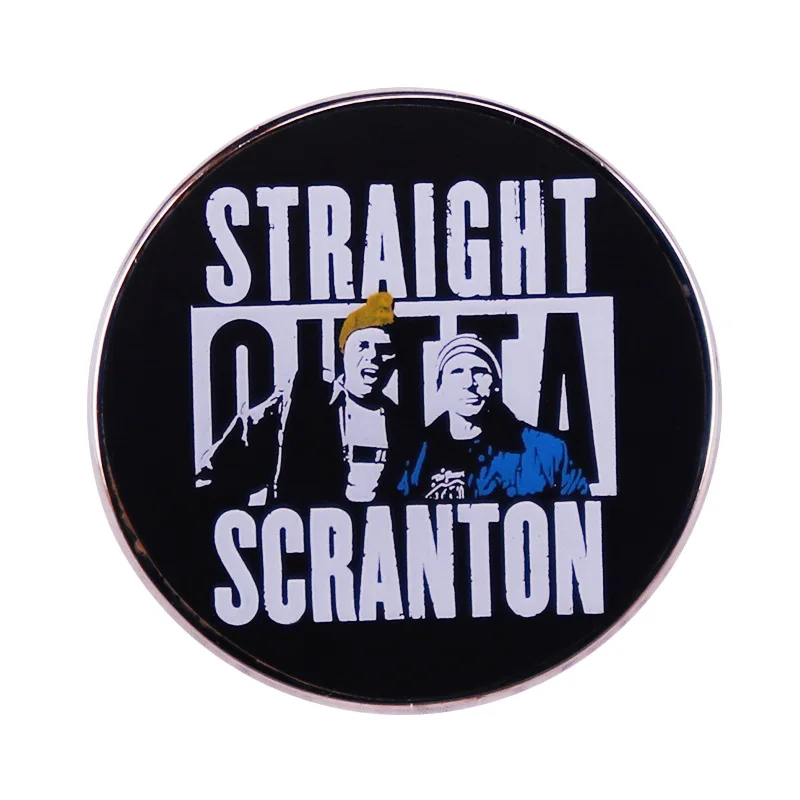 

American TV Series Office Funny Enamel Pin Wrap Clothes Lapel Brooch Fine Badge Fashion Jewelry Friend Gift