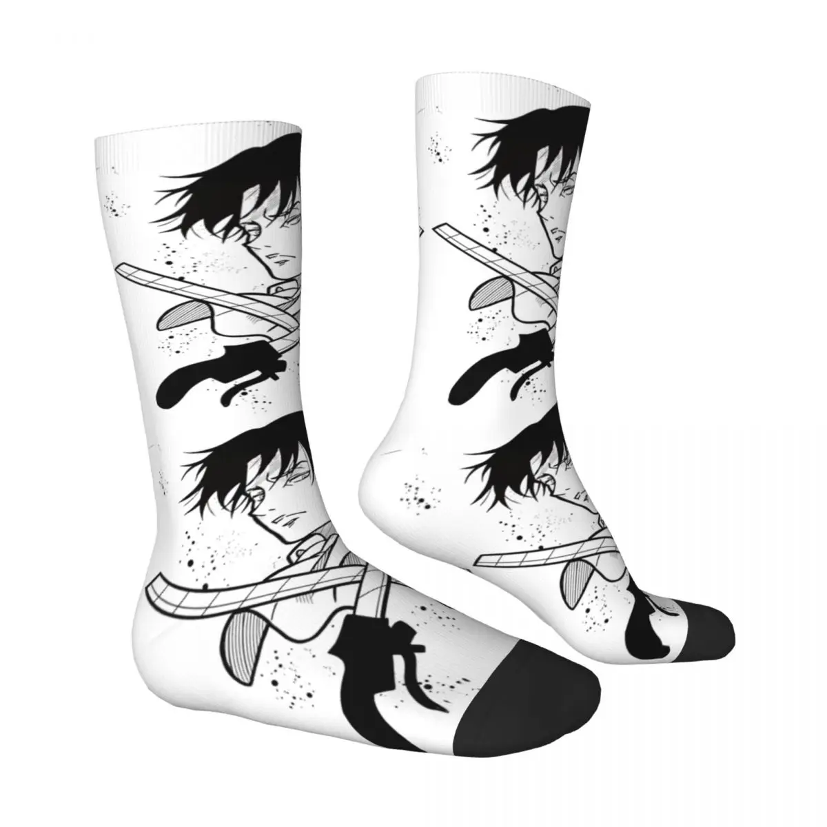 Мужские антискользящие носки в стиле ретро с рисунком