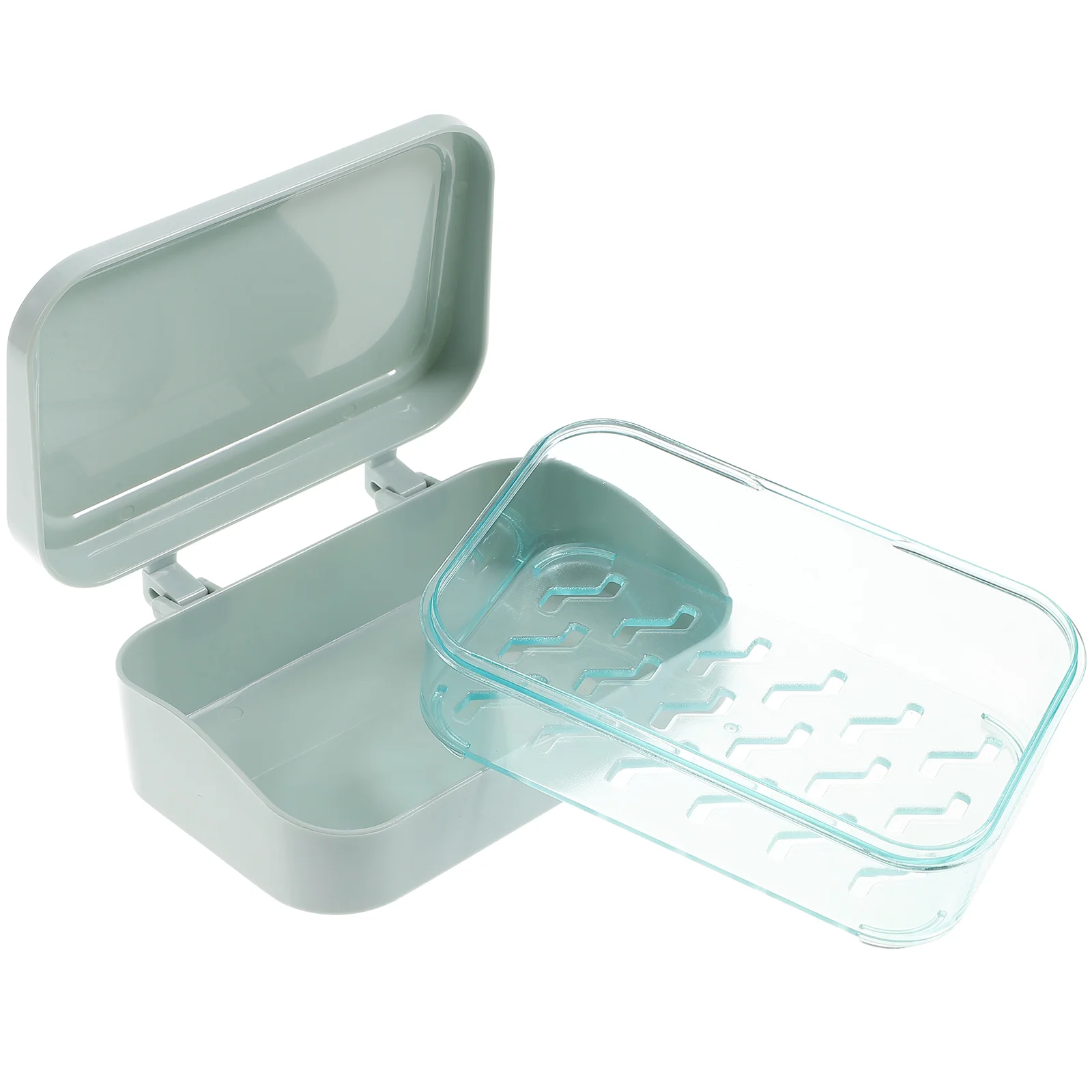 

Soap Holder Bar Shower Dish Travel Case Container Bathroom Plastic Rack Box Portable Draining Saver Tray Savers Kitchen Drainer